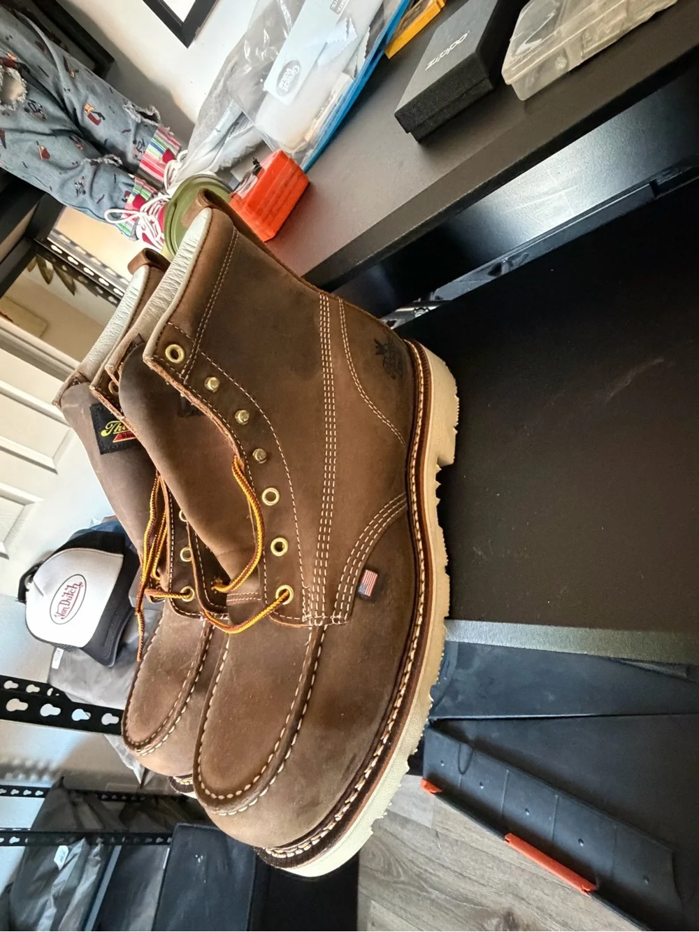 Thorogood Men’s Brown Moc Toe Work Boot